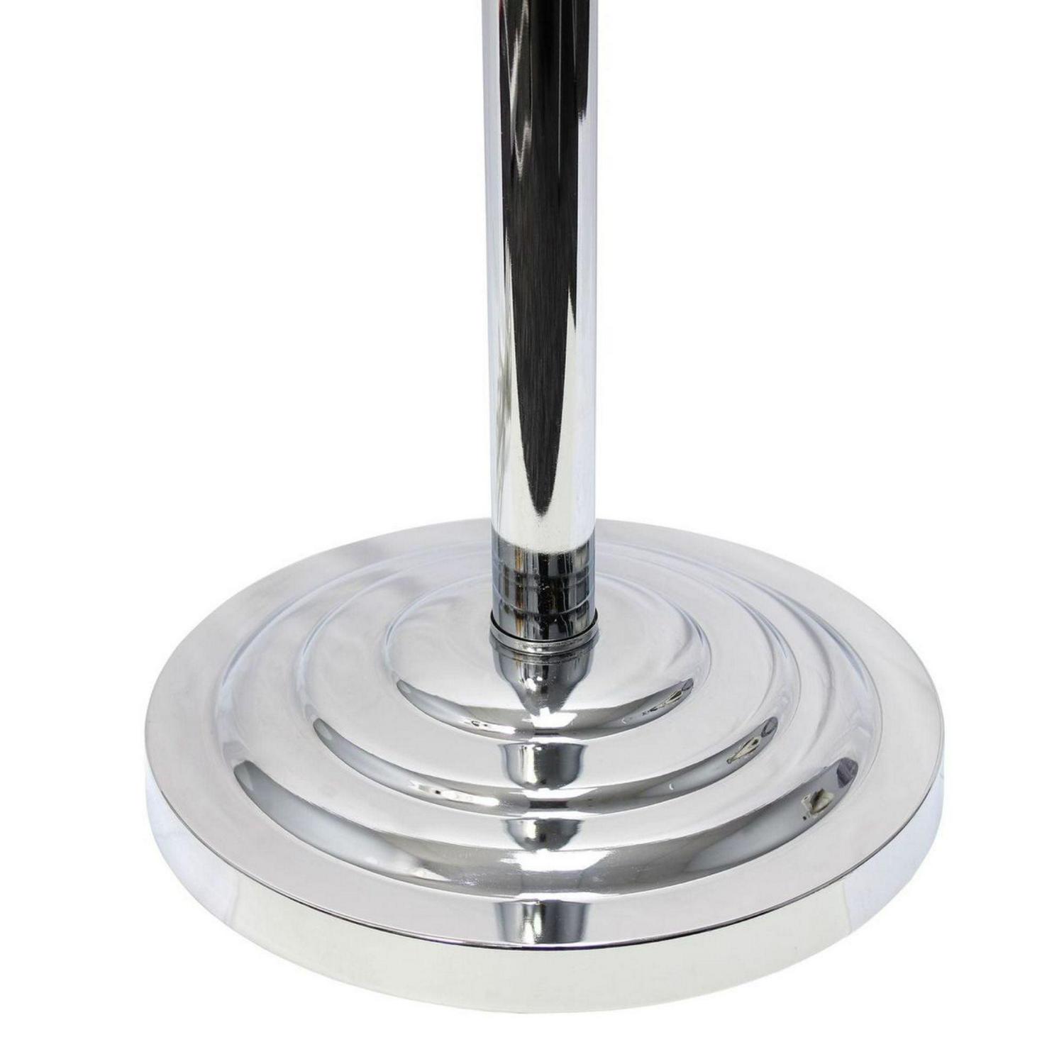 Elegant Designs Trendy Romantic Sheer Shade Floor Lamp with Hanging Crystals - Image 4