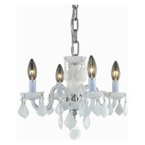Rococo 4 light White Pendant - V7804D15WH-WH/RC