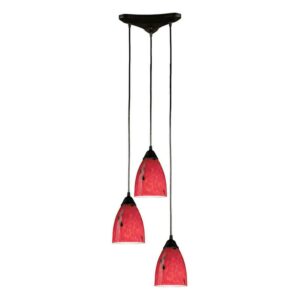 Elk Home 10-Inch Wide Classico Mini Pendant, Transitional, Dark Rust