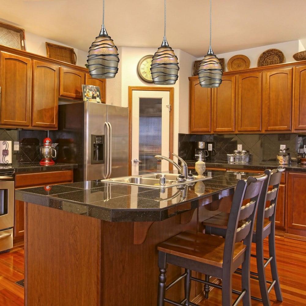 Elk Home 10-Inch Wide Vines Mini Pendant, Transitional, Satin Nickel - Image 3