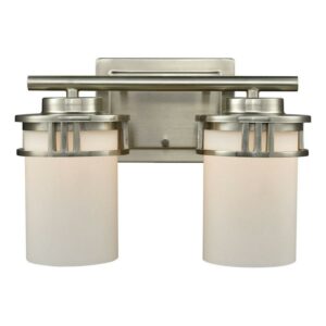 Elk Home 12-Inch Wide Ravendale Vanity Light, Brushed Nickel