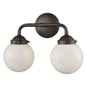 Elk Home 15-Inch Wide Beckett Vanity Light, Oil Rubbed Bronze