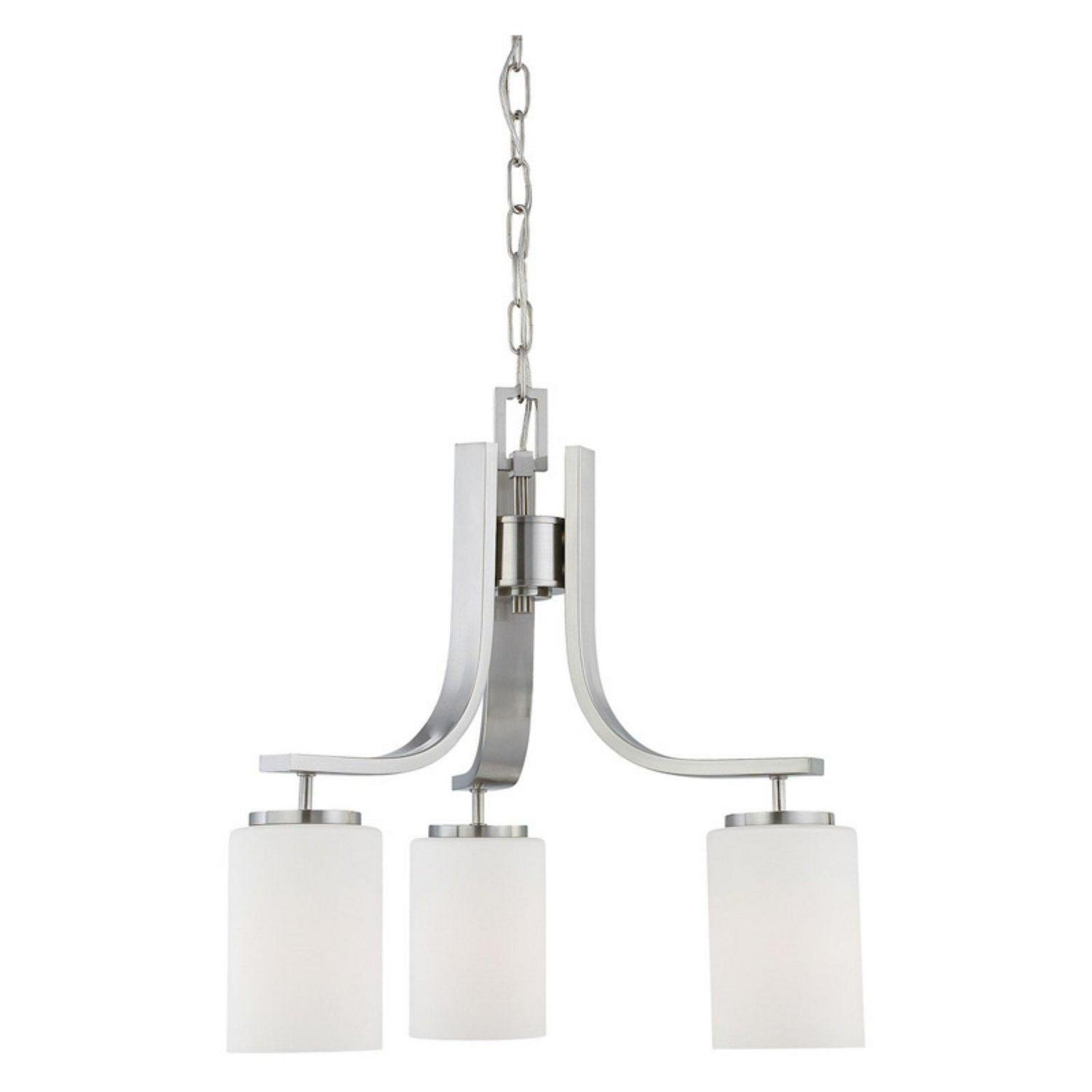 Elk Home 20-Inch Wide Pendenza Chandelier, Transitional-Brushed Nickel - Image 2