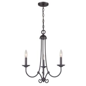 Three Light Chandelier Oil Rubbed Bronze Finish Thomas Lighting 1503Ch/10