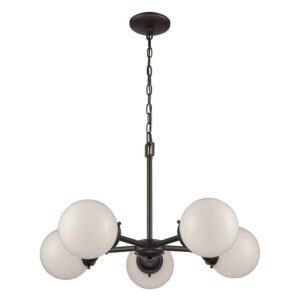 Elk Home 26-Inch Wide Beckett Chandelier, Modern, Oil Rubbed Bronze