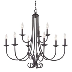 Cornerstone Williamsport 9 Light Chandelier in Oil Rubbed Bronze