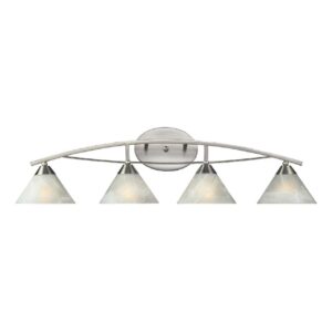 Elk Home 36-Inch Wide Elysburg Vanity Light, Transitional-Satin Nickel