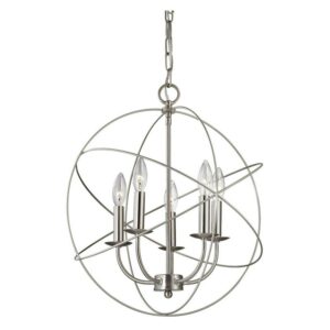 Elk Home Williamsport 5 Light Chandelier, Modern, Oil Rubbed Bronze