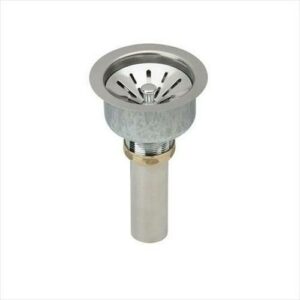 Elkay Deluxe 3-1/2" Drain Type 304 Stainless Steel Body, Strainer Basket Rubber Seal and Tailpiece