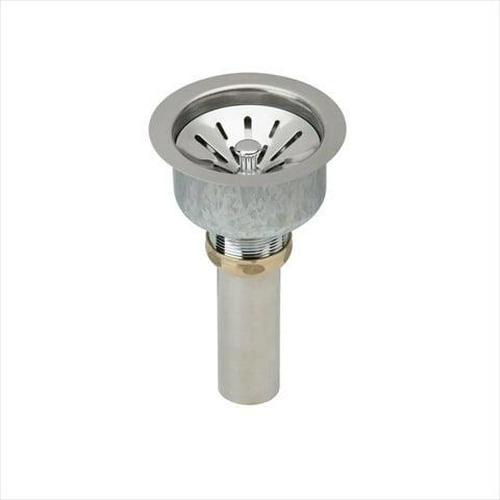Elkay Deluxe 3-1/2" Drain Type 304 Stainless Steel Body, Strainer Basket Rubber Seal and Tailpiece
