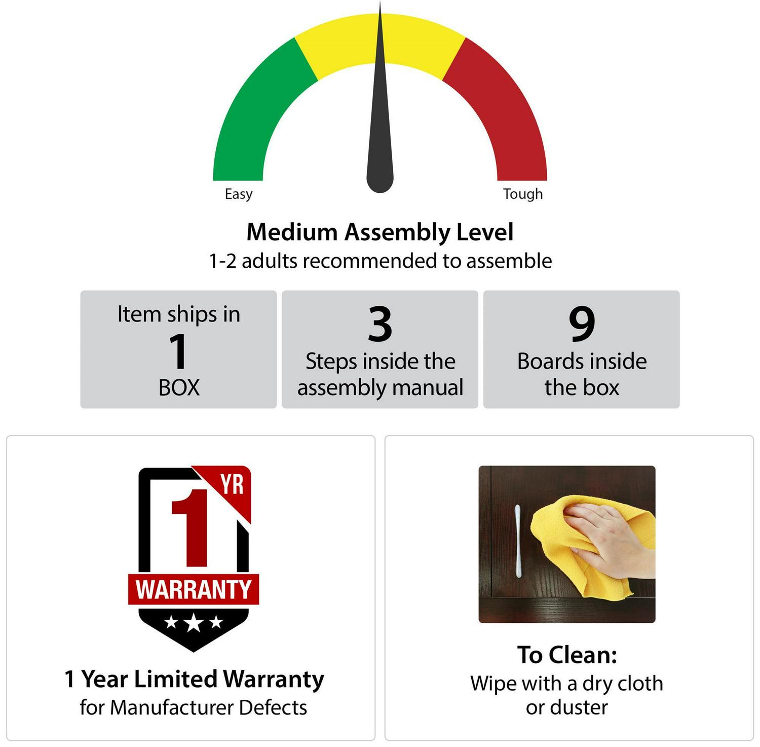 Ella L Desk, White Faux Marble/Black - Image 6
