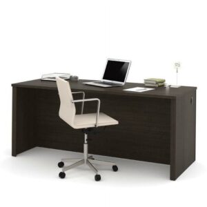Bestar Embassy 71" Executive Desk Shell in Dark Chocolate