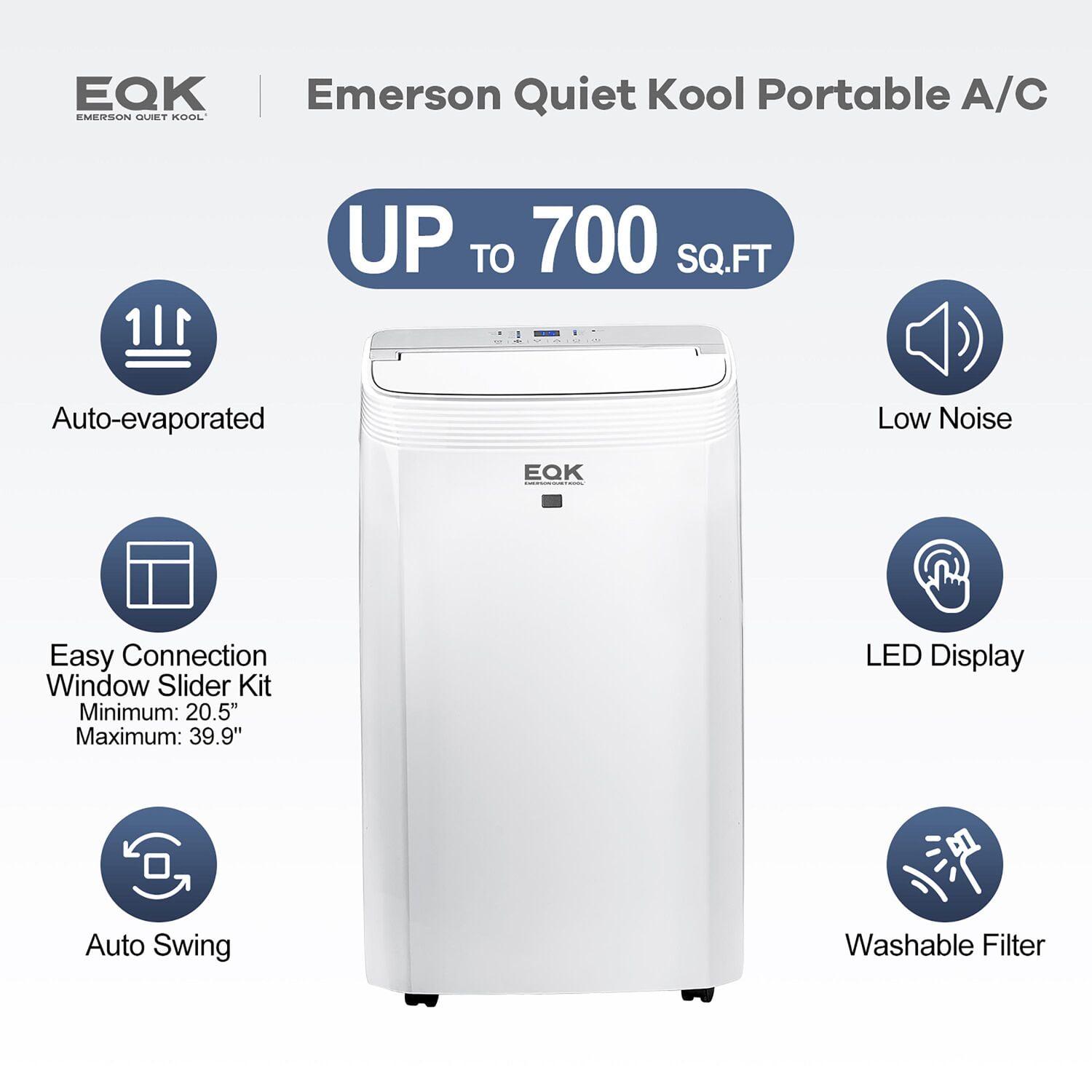 Emerson Quiet Kool 10,000 BTU (14,000 BTU ASHRAE) 115-Volt Portable Air Conditioner with Heater - Image 3