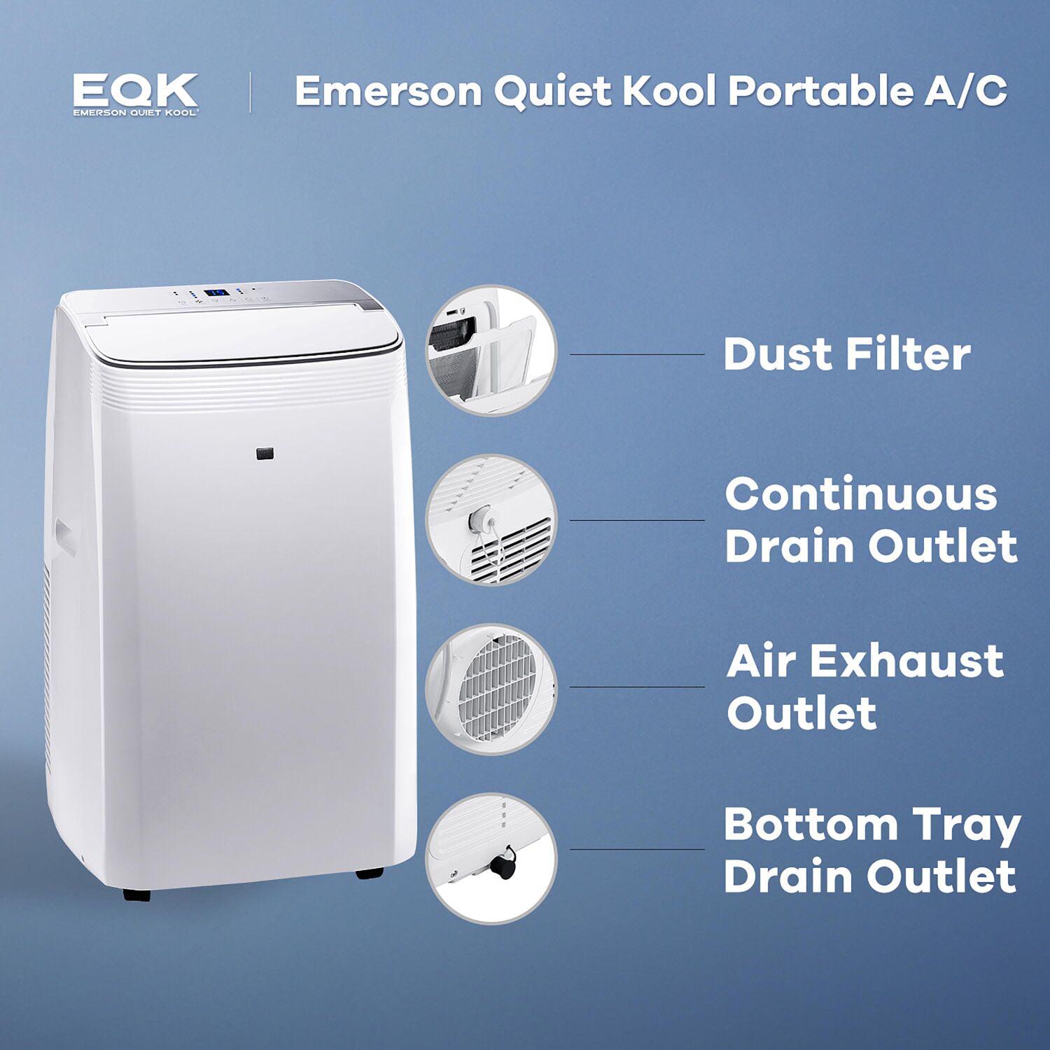 Emerson Quiet Kool 10,000 BTU (14,000 BTU ASHRAE) 115-Volt Portable Air Conditioner with Heater - Image 5