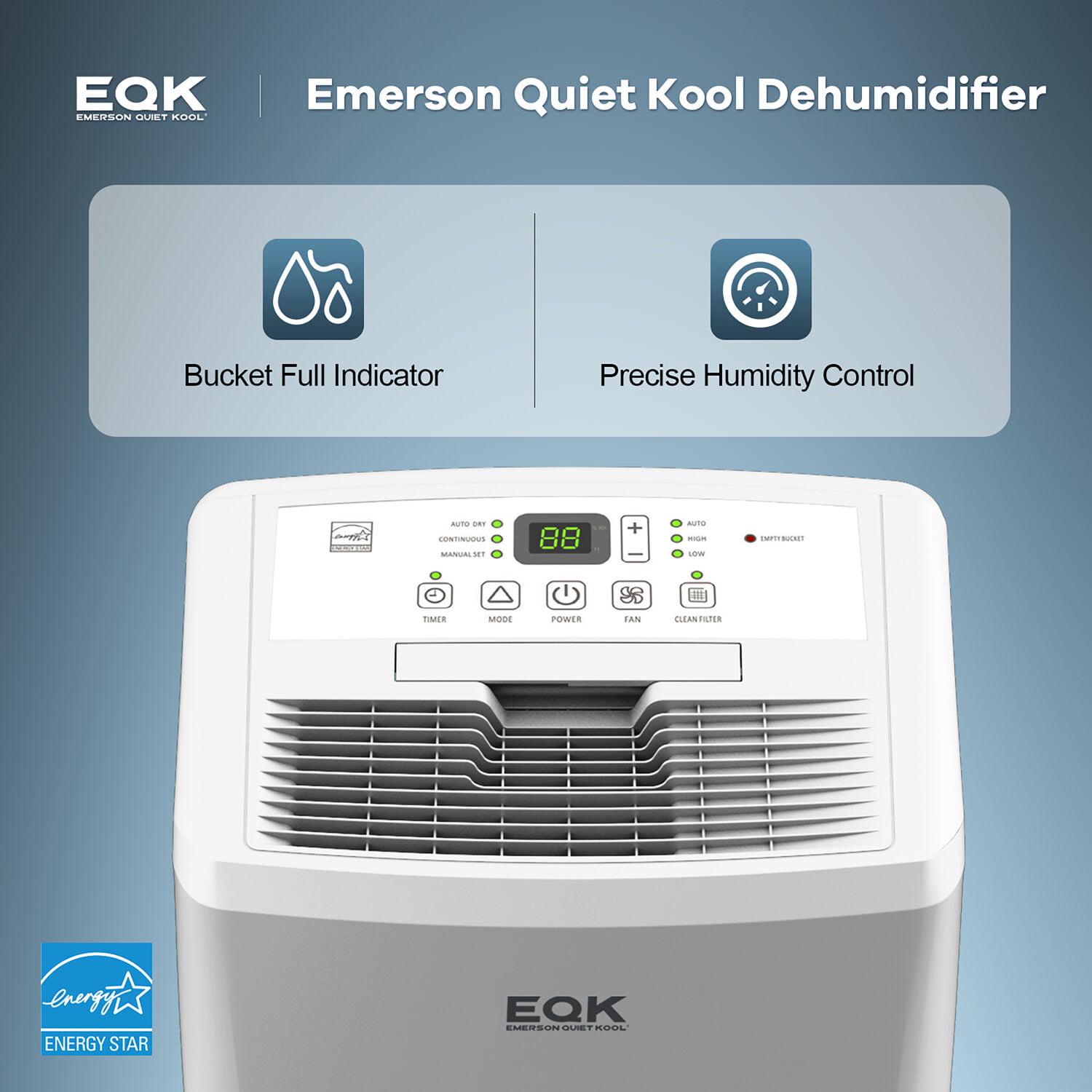 Emerson Quiet Kool 50 Pt 4500 Sq.ft. Dehumidifier in White - Image 7