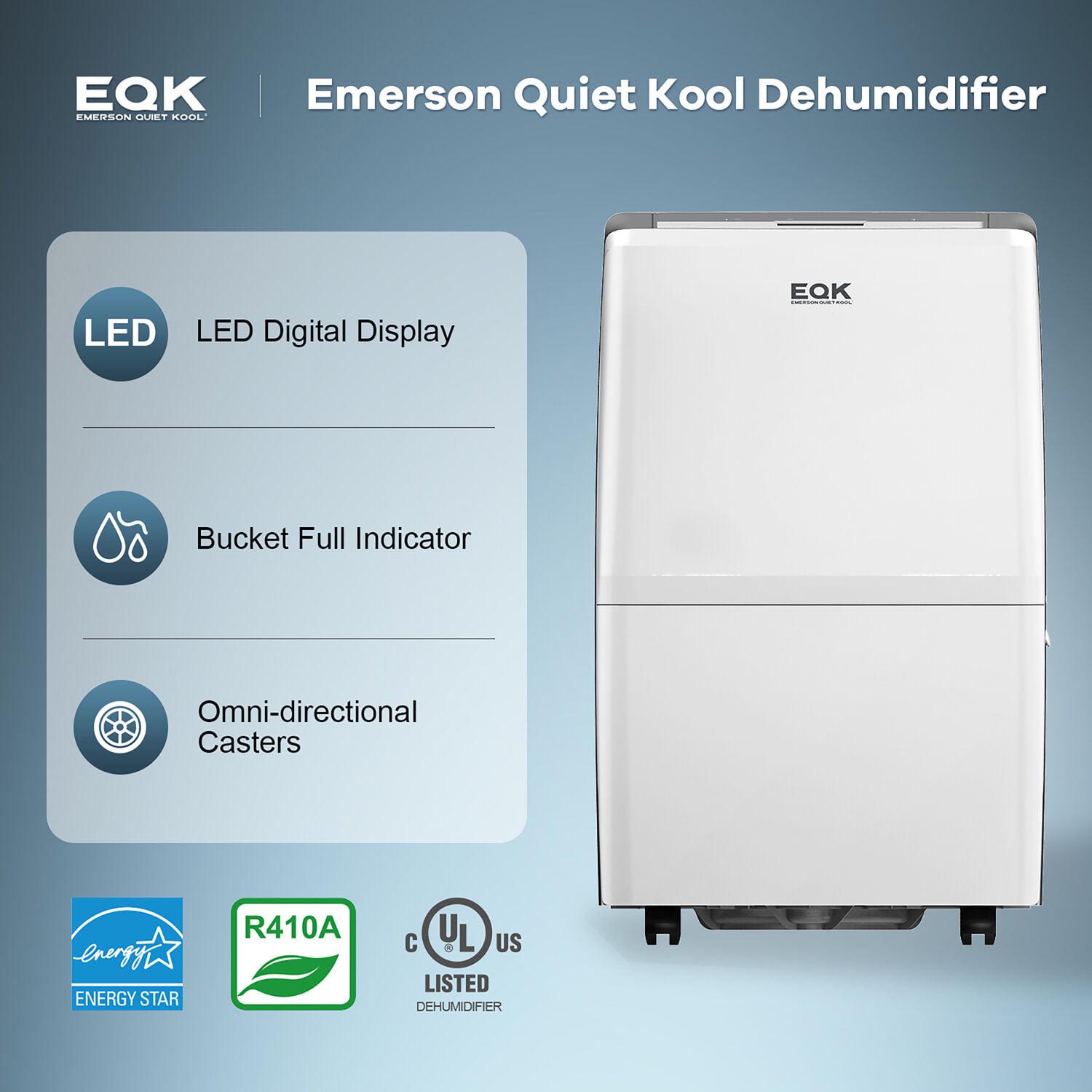 Emerson Quiet Kool 50 Pt 4500 Sq.ft. Dehumidifier in White - Image 2