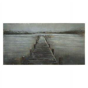 Empire Art Direct PMO-140127-4824 Primo Mixed Media Hand Painted Iron Wall Sculpture - Pier