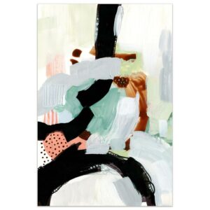 Empire Art Direct Synchronal I Frameless Free Floating Tempered Glass Panel Graphic Wall Art, 48" x 32" x 0.2", Ready to Hang