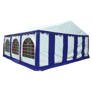 Enclosure Kit with Windows for Party Tent, 20' x 20'/6m x 6m, Blue/White, (Frame and Cover Not Included)