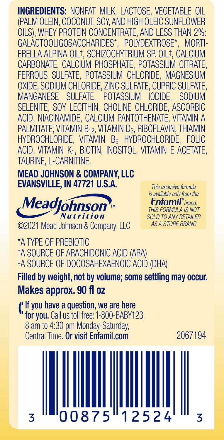 Enfamil Powder Baby Formula with Iron, 12.5 oz Can, 6 count - Image 16