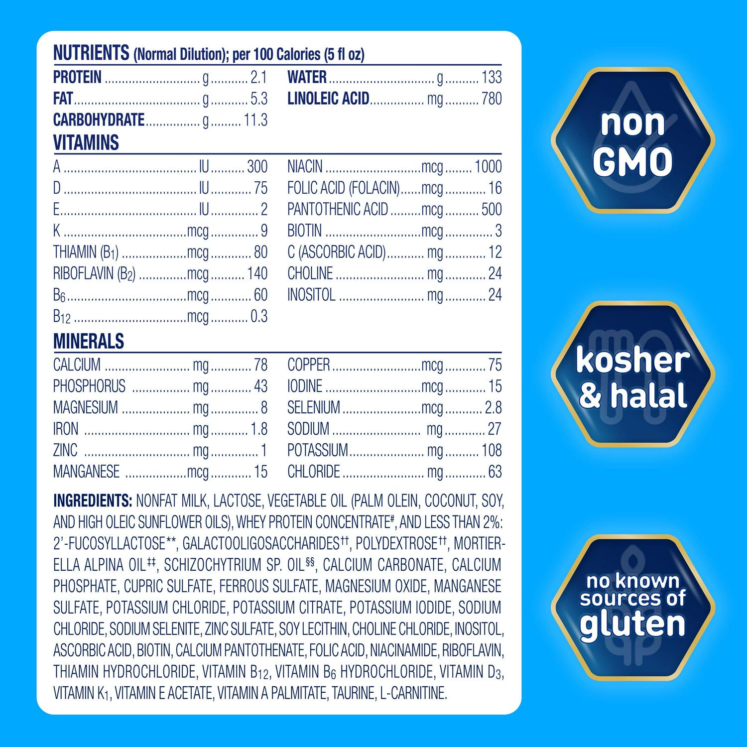 Enfamil NeuroPro Powder Baby Formula, Brain Support, 28.3 oz Can, 4 pack - Image 3