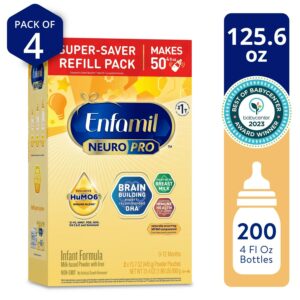 Enfamil NeuroPro Powder Baby Formula, MFGM* 5-Year Benefit, Exclusive HuMO6 Immune Blend, 125.6 Oz​