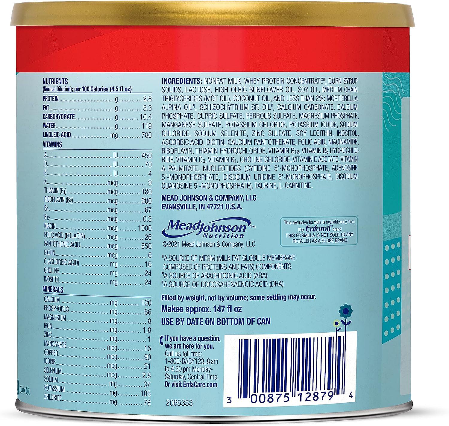 Enfamil NeuroPro EnfaCare Premature Discharge Powder Baby Formula, 23 oz Can, 4 count - Image 11