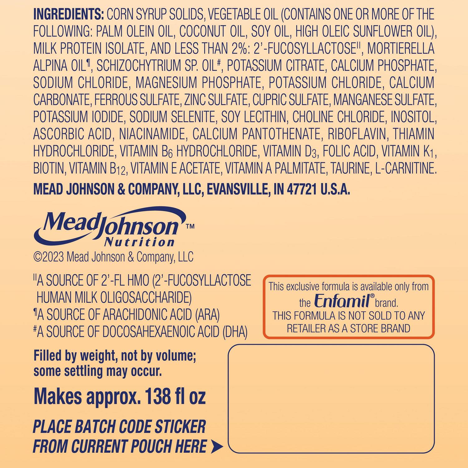 Enfamil Sensitive Powder Baby Formula For Lactose Sensitivity, 19.5 Oz Tub, 4 Pack - Image 10