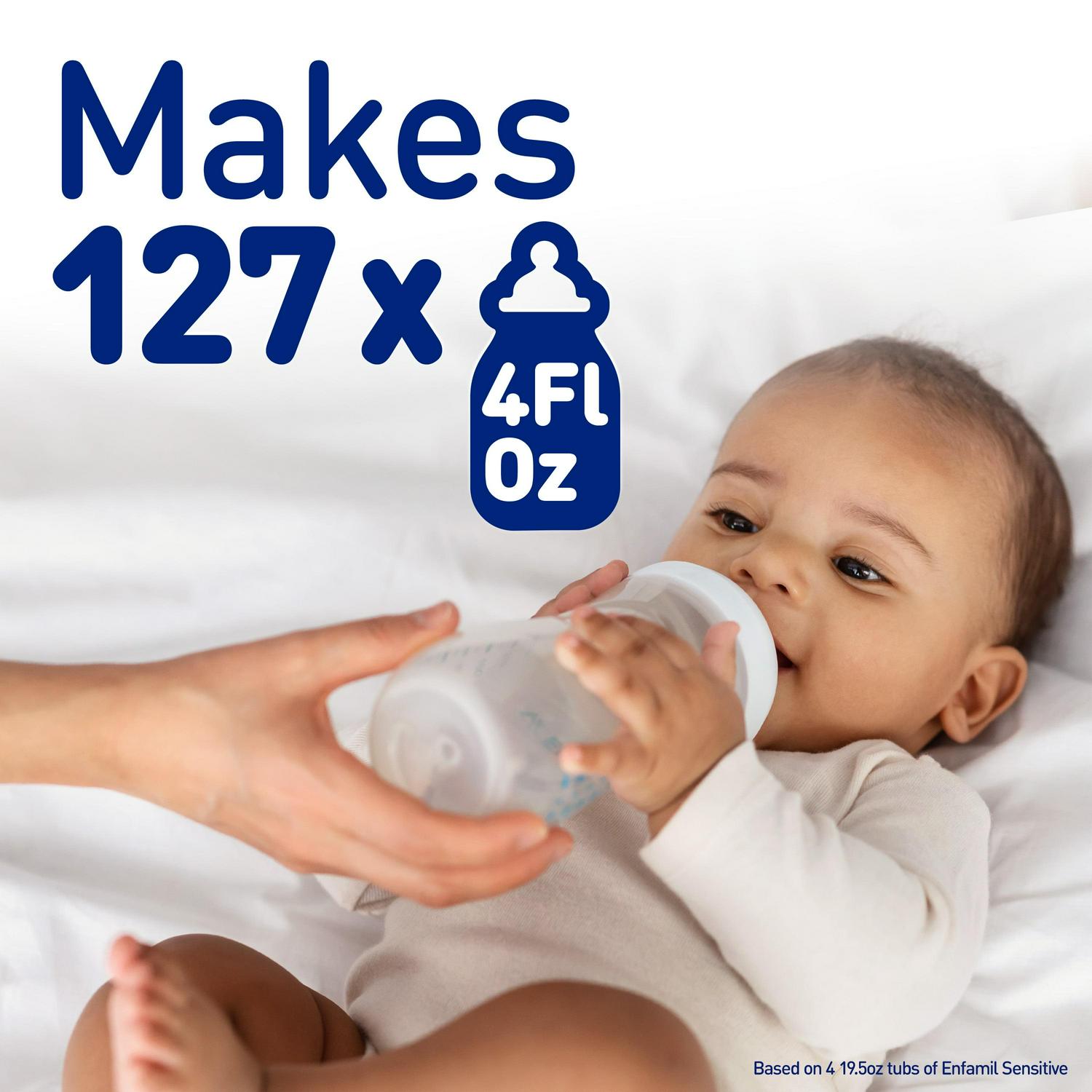 Enfamil Sensitive Powder Baby Formula For Lactose Sensitivity, 19.5 Oz Tub, 4 Pack - Image 7