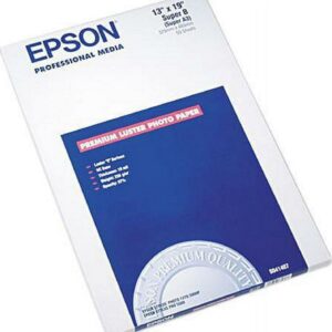 Epson Inkjet Photo Paper 97% Opacity - Super B - 13" x 19" - 64 lb Basis Weight - Luster - 50 / Pack