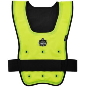 Ergodyne Chill-Its® 6687 Economy Dry Evaporative Cooling Vest, Lime, S/M