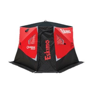 Eskimo Outbreak™ 350XD, Pop-up Portable Ice Shelter, Insulated, Red/Black, 3-4 Person Capacity, 40350