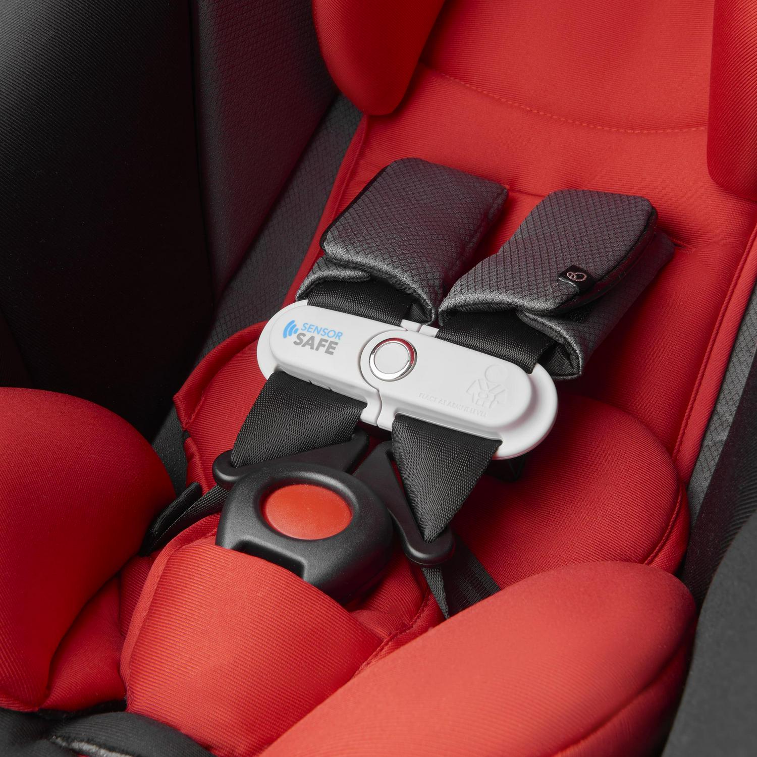 Evenflo Gold SensorSafe SecureMax 35 lbs Infant Car Seat, Garnet Red - Image 4