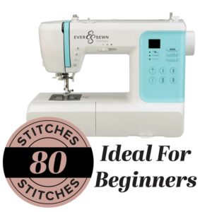 EverSewn Charlotte 80 Stitch Computerized Sewing and Quilting Machine with Automatic Needle Threader