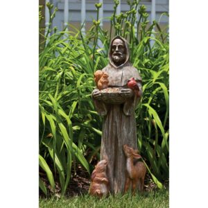 Evergreen Enterprises St. Francis and Friends Statuary Feathered Garden