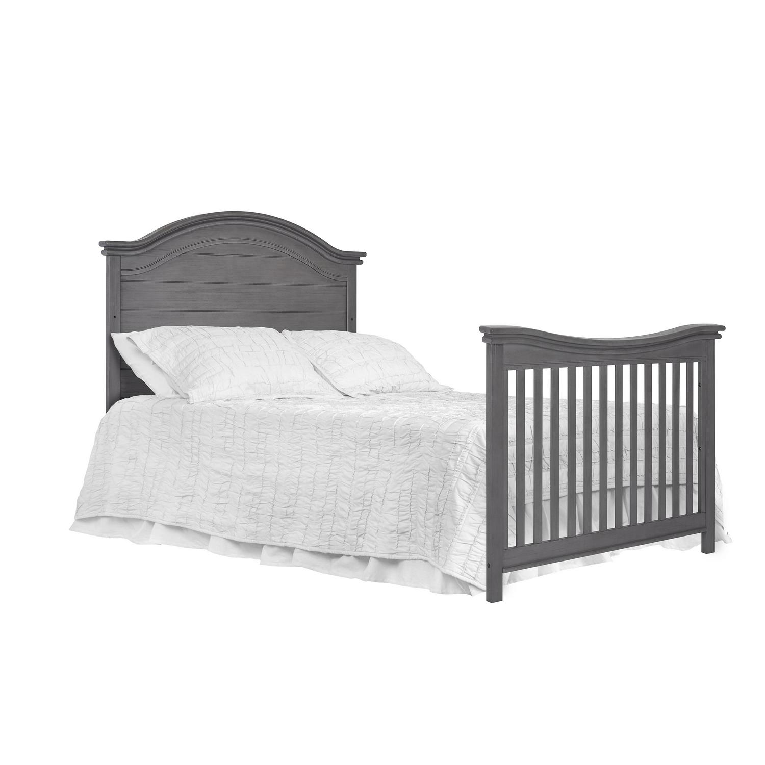 Evolur Belmar Curve 5-in-1 Convertible Crib in Rustic Grey, Greenguard Gold Certified - Image 19