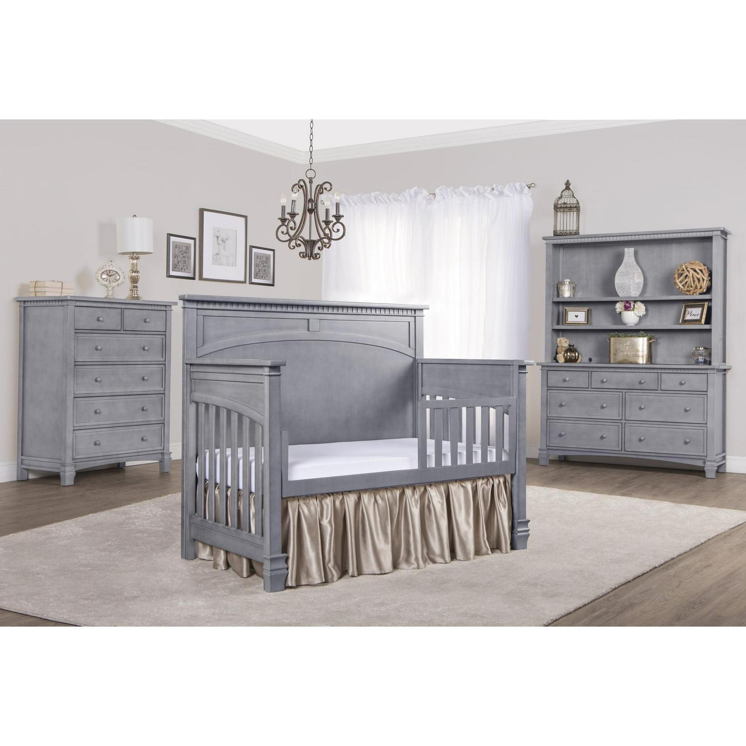 Evolur Santa Fe 5-in-1 Convertible Crib, Storm Grey - Image 11