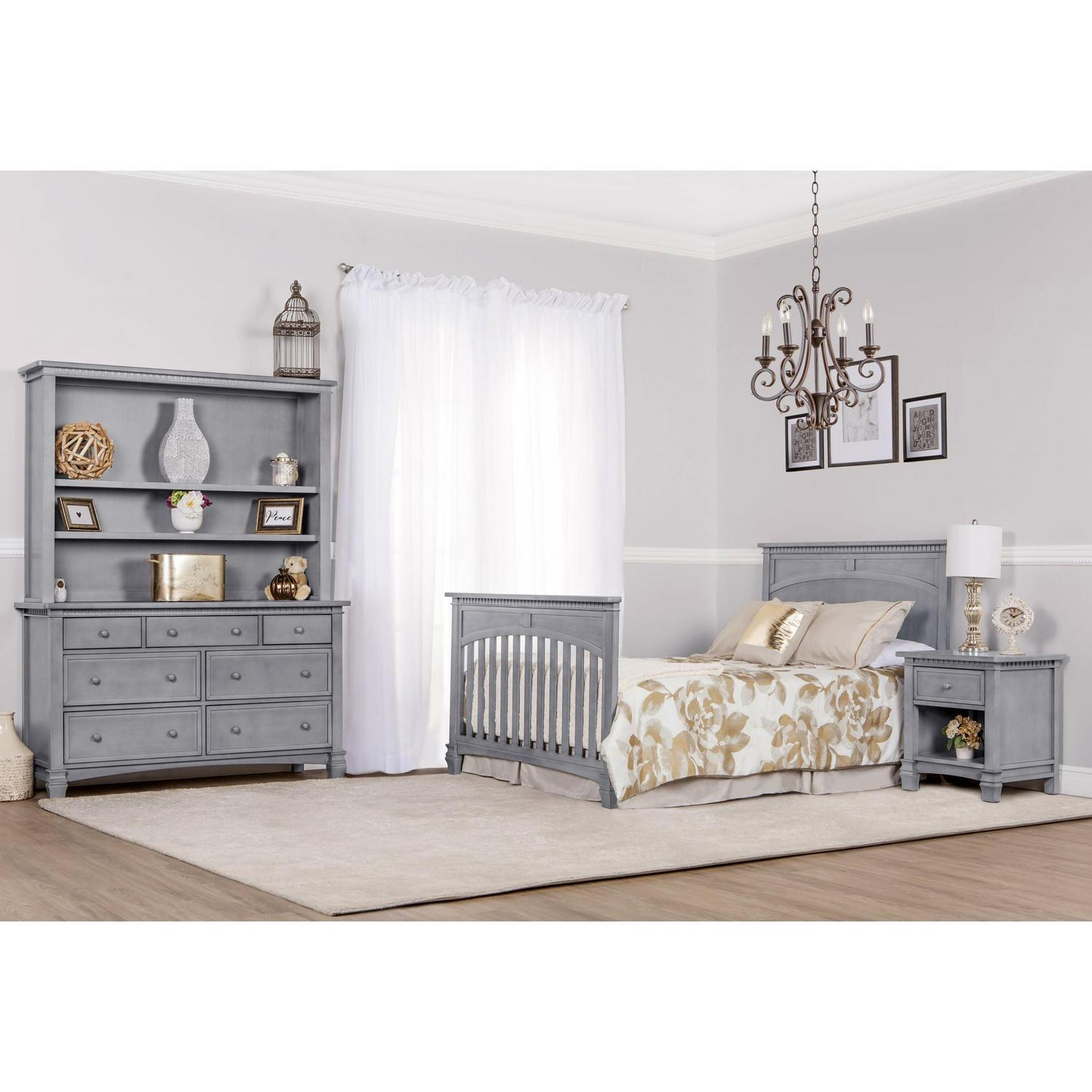 Evolur Santa Fe 5-in-1 Convertible Crib, Storm Grey - Image 9