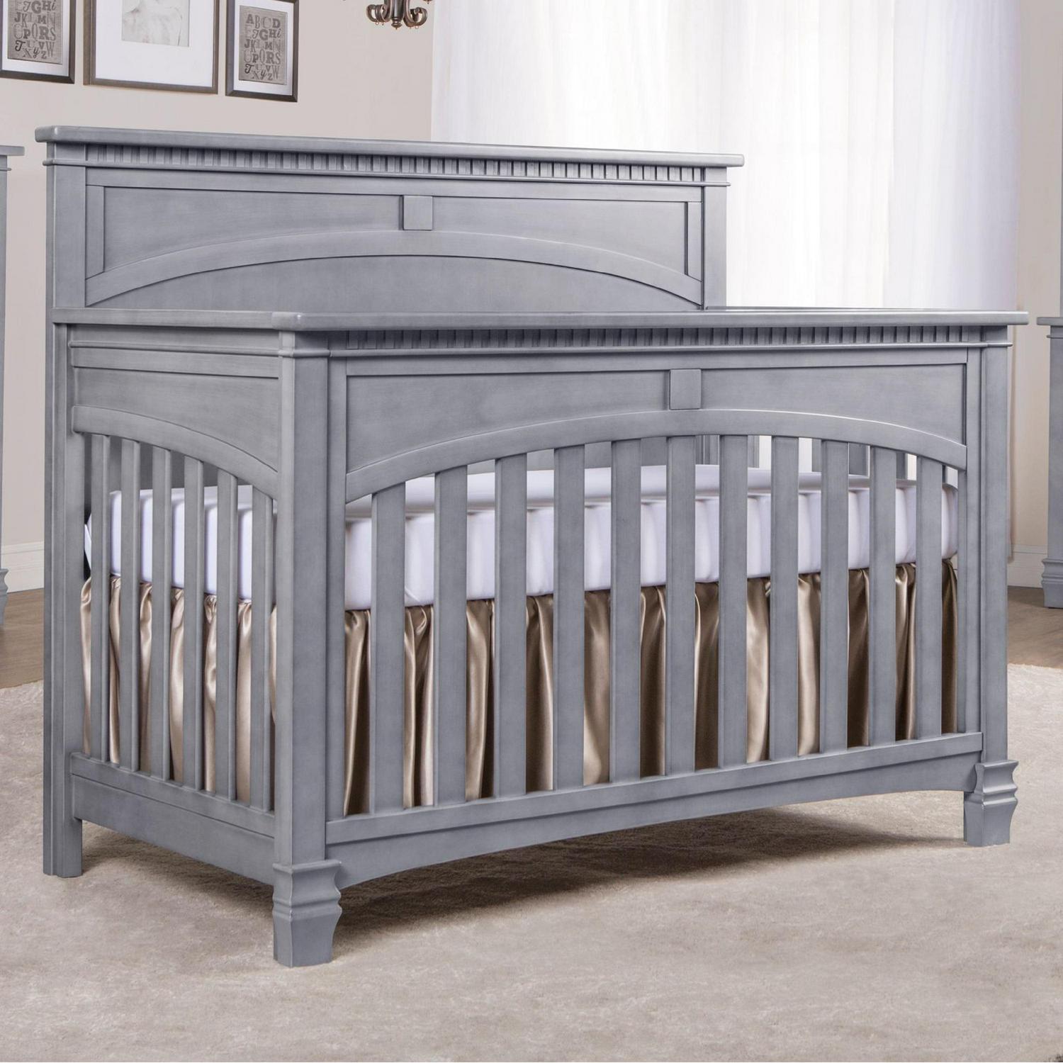 Evolur Santa Fe 5-in-1 Convertible Crib, Storm Grey - Image 2