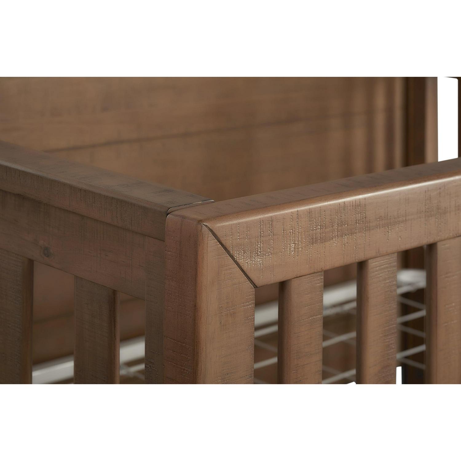 Evolur Stilnovo Mid Century 4-in-1 Convertible Crib, Sugarcane - Image 16