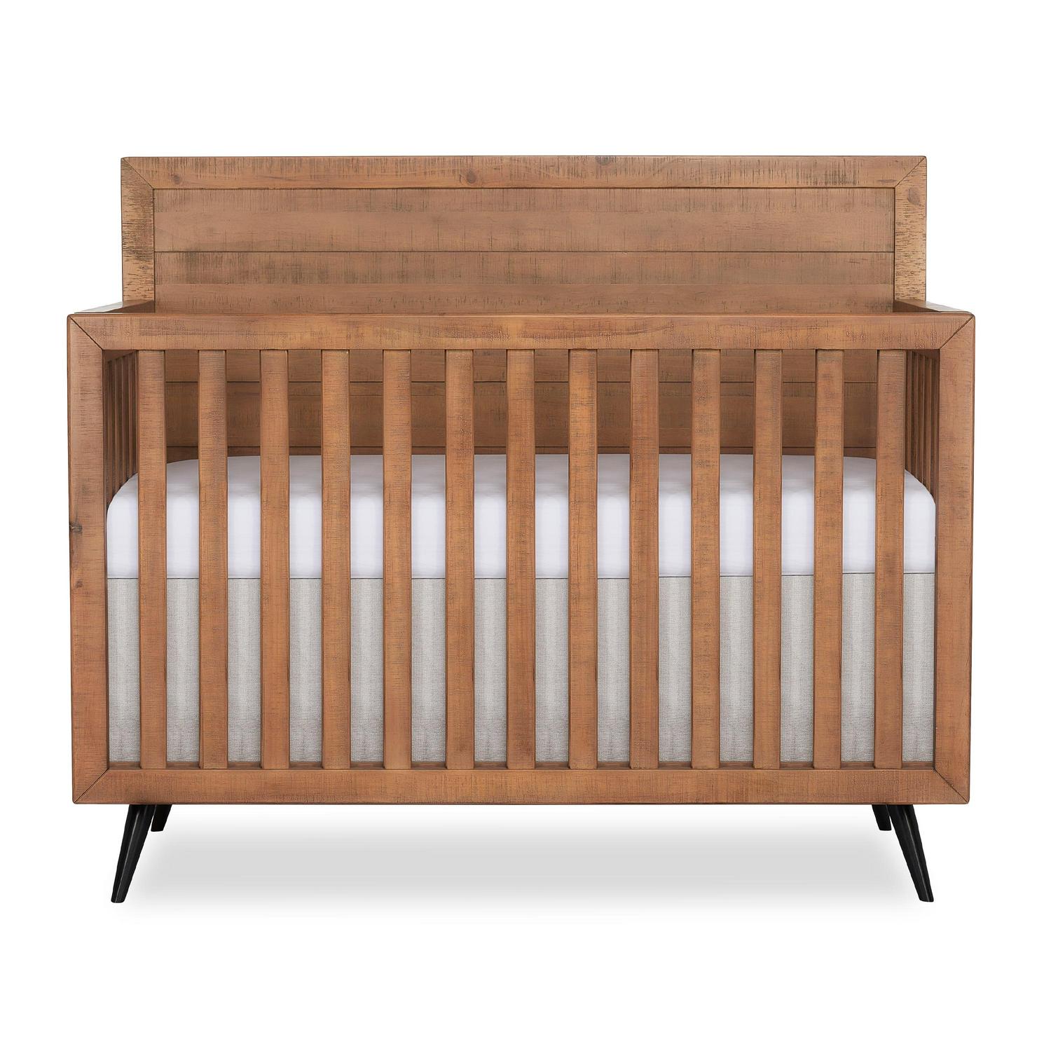 Evolur Stilnovo Mid Century 4-in-1 Convertible Crib, Sugarcane - Image 9