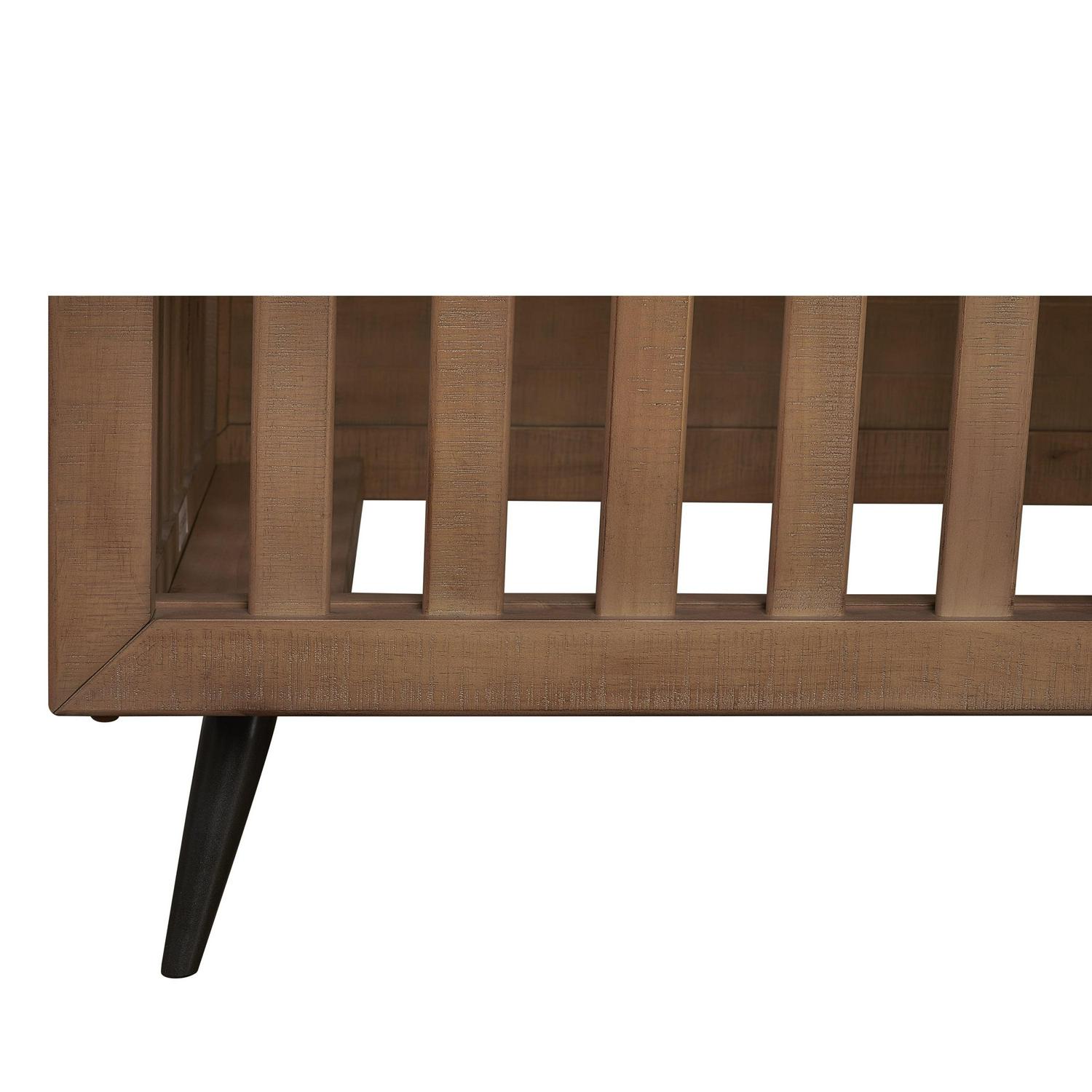 Evolur Stilnovo Mid Century 4-in-1 Convertible Crib, Sugarcane - Image 15