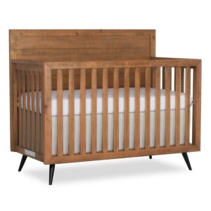 Evolur Stilnovo Mid Century 4-in-1 Convertible Crib, Sugarcane