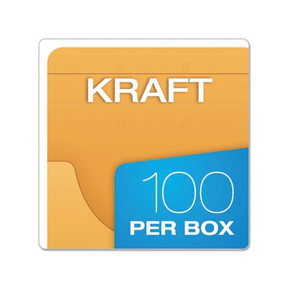 Expandable Kraft Retention Jackets Straight Tab, Letter/Legal Size, Brown, 100/Box - Image 6