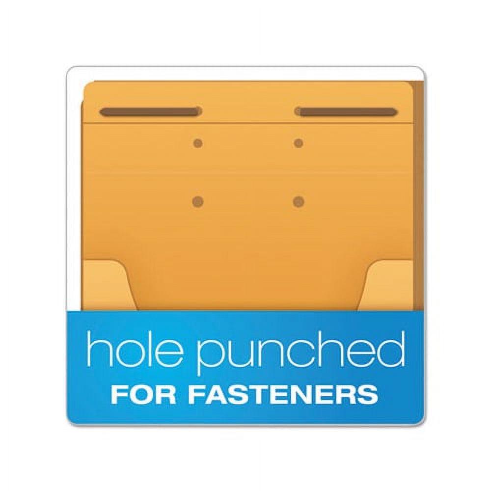 Expandable Kraft Retention Jackets Straight Tab, Letter/Legal Size, Brown, 100/Box - Image 2