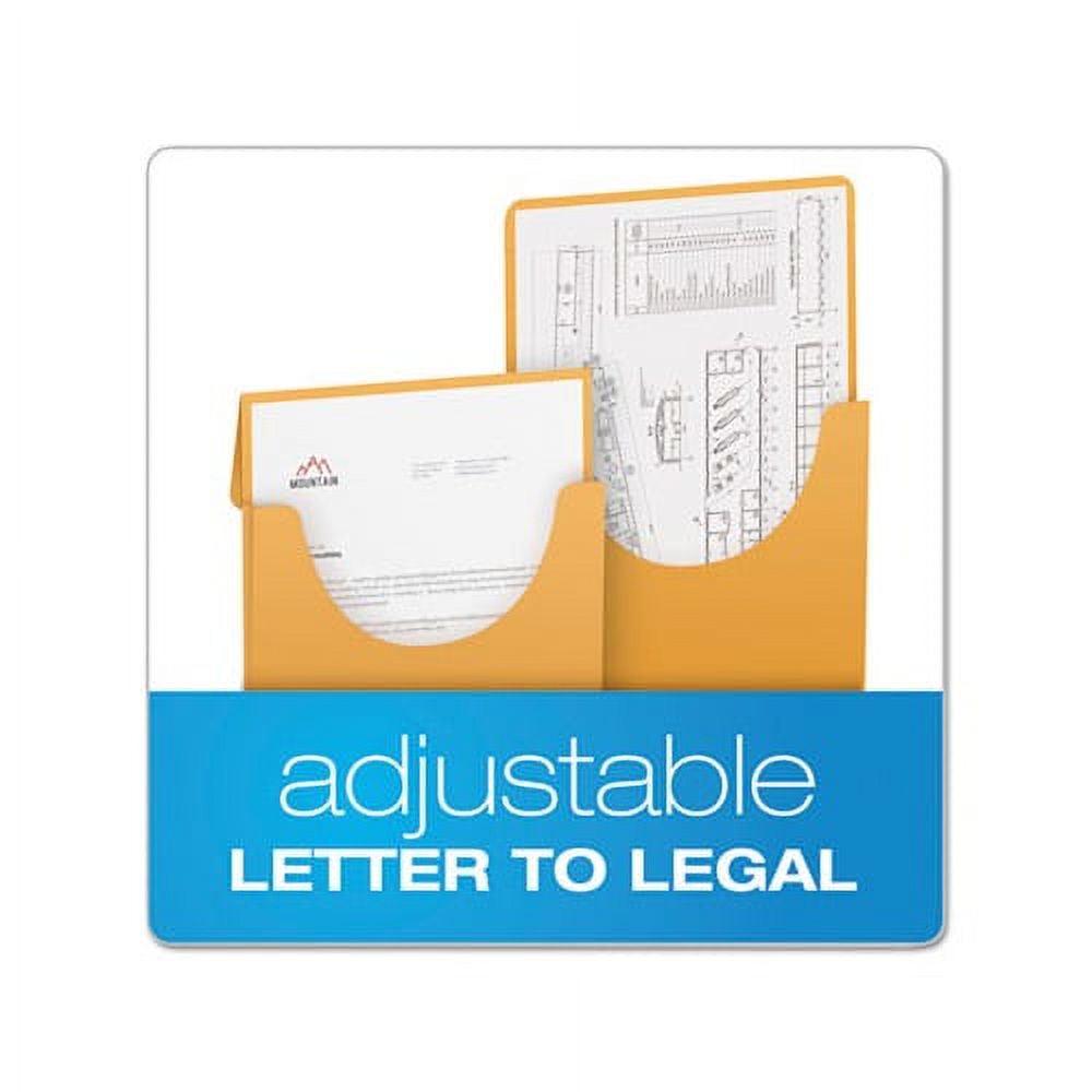 Expandable Kraft Retention Jackets Straight Tab, Letter/Legal Size, Brown, 100/Box - Image 4