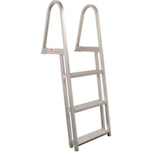 Extreme Max 3005.3377 Aluminum Pontoon and Dock Ladder - 3-Step