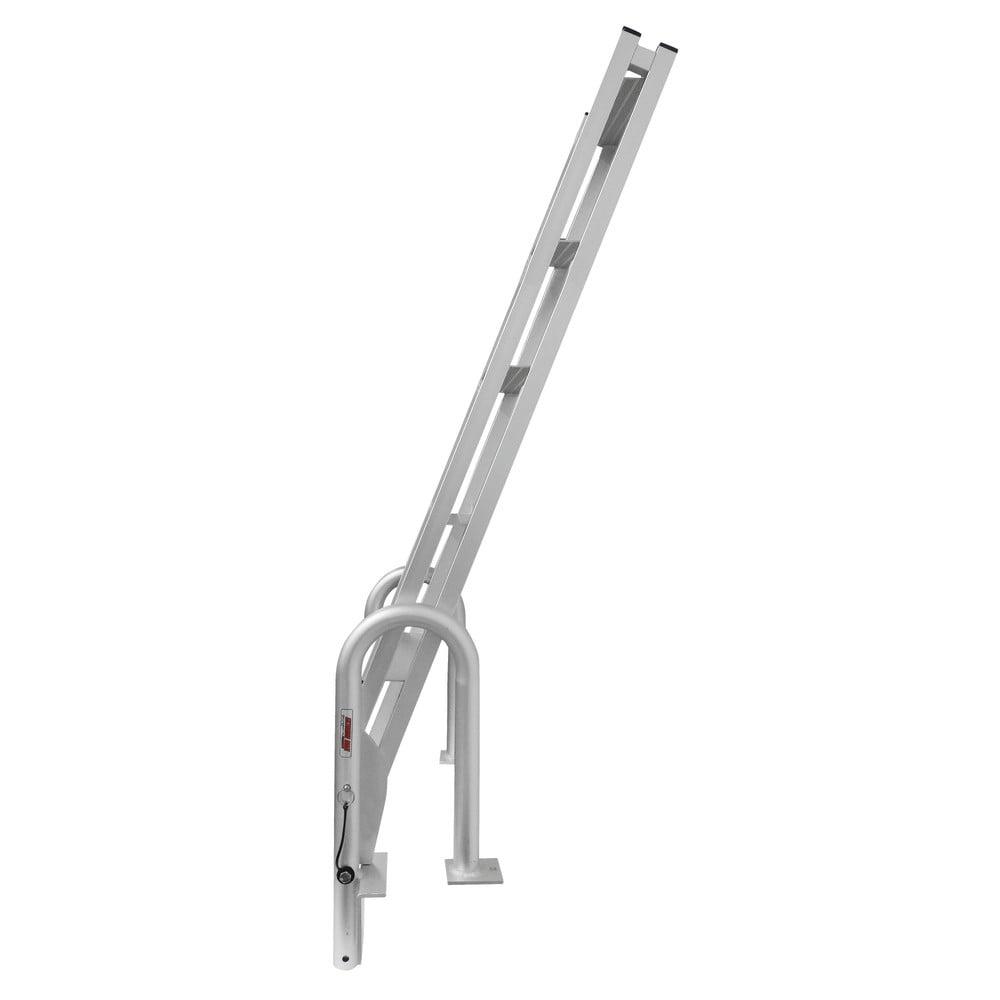 Extreme Max 3005.4239 Slanted Flip-Up Dock Ladder - 5-Step (16" x 3.5" Steps with 23.5" Railings) for Dock, Pools, Hot Tub - Image 7
