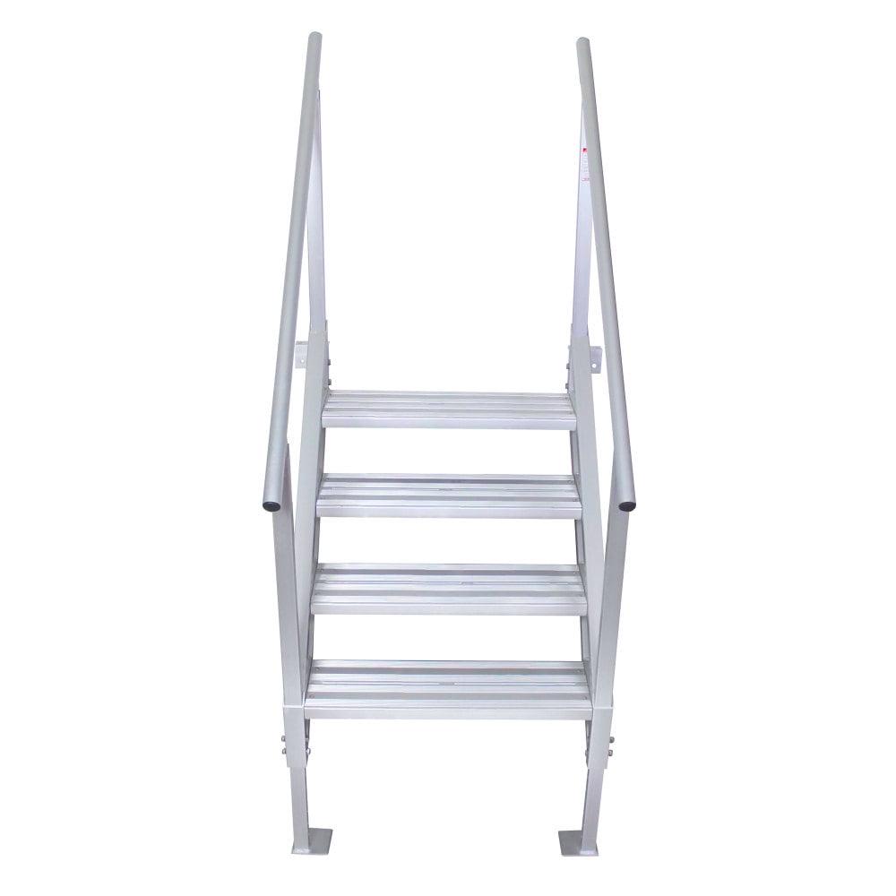 Extreme Max 3005.4251 Jumbo-Tread Universal Mount Dock Stairs with Railing - 4-Step - Image 6