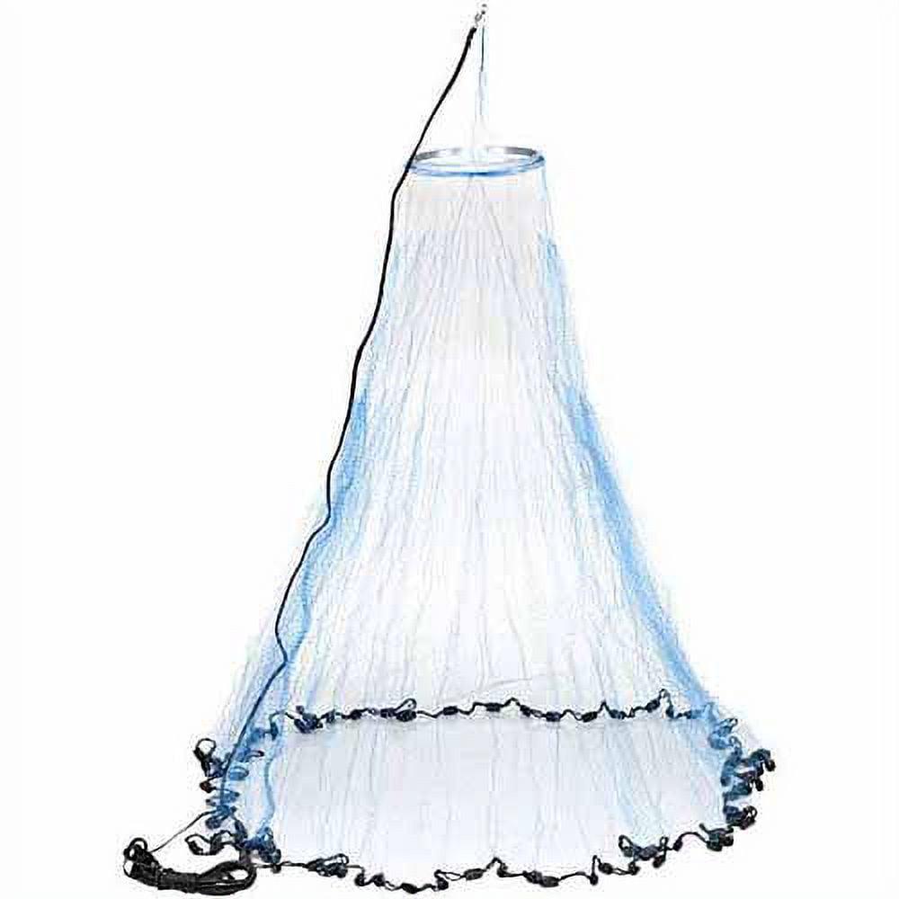 FITEC SS1000 Super Spreader Cast Net 5'x 1/4" Mesh, Clear, 1 lb wt - Image 2